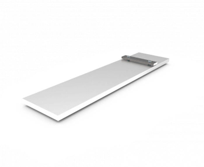 Voet Wand Basic Aluminium vom 1 L 223mm