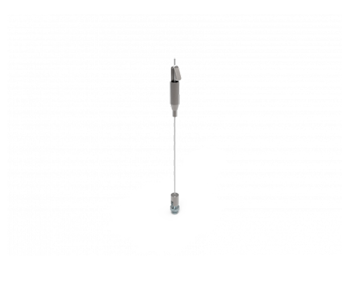 Ophang systeem met staal kabel speetex