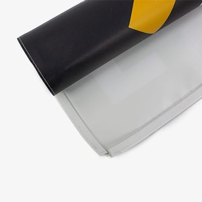Versterkt PVC doek met aangenaaide pees