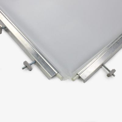 Back-lit doek detail van een outdoor LED frame XXL
